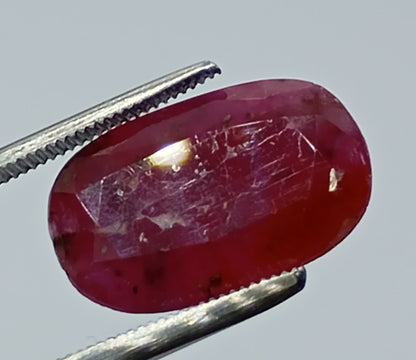 Ruby cut polished natural stone 7 ct