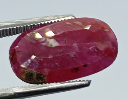 Ruby cut polished natural stone 7 ct