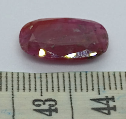 Ruby cut polished natural stone 7 ct