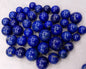 🔵 Lapis Lazuli – Top Quality Polished Beads (Deep Blue with Pyrite)