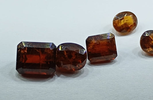 🟠 Bastnäsite – Cut & Polished Faceted Gemstones (Rare Earth Mineral)