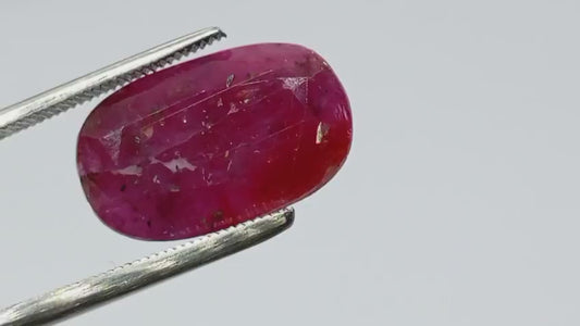 Ruby cut polished natural stone 7 ct